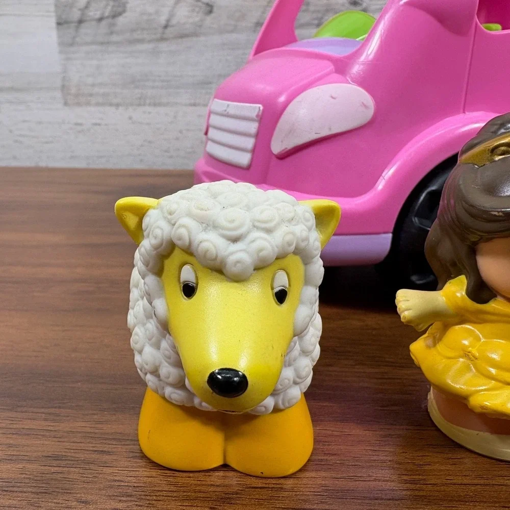 Fisher Price Little People Pink All Around Car,‎ Beauty and the Beast Qty 5 2013